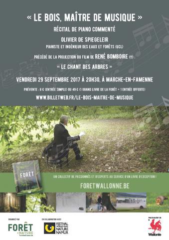 Affiche récital piano Olivier de Spiegeleir