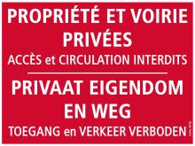 Panneaux Propriété privée - accès interdit