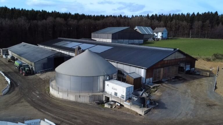 L’unité de biométhanisation de la ferme
