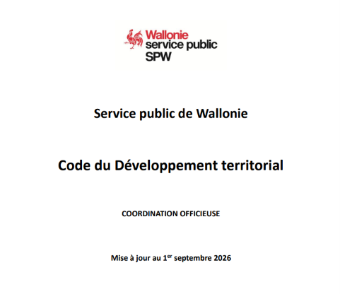 Source : CoDT, Wallonie